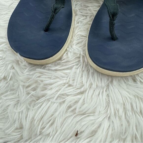 Sperry Adriatic Nautical Woven Leather Thong Sling Sandal - Picture 4 of 10